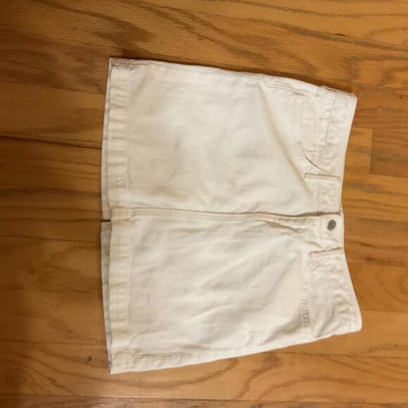 Banana Republic Dresses & Skirts - Y2K Banana Republic White Denim Mini Skirt Size 4